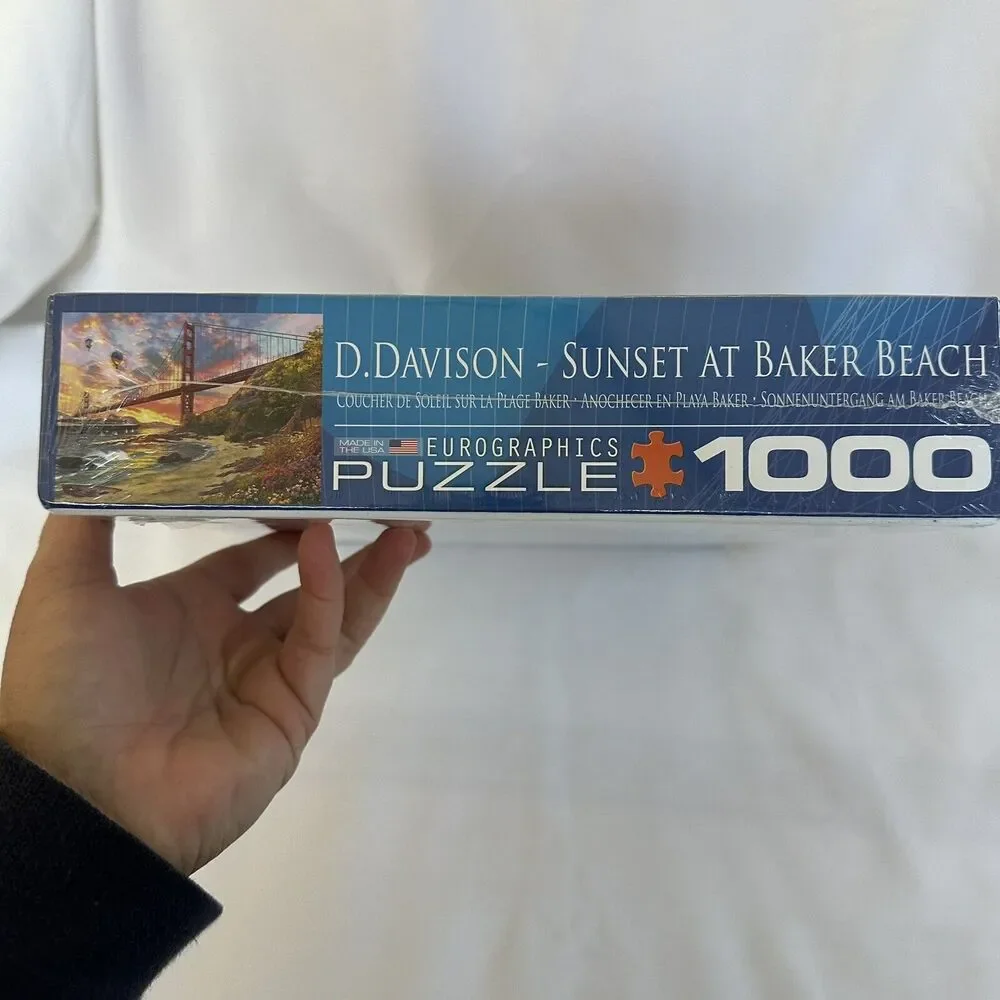 Eurographics Sunset at Baker Beach 1000 Piece Jigsaw Puzzle By Dominic Davison